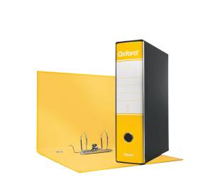 Registratore Oxford G85 - dorso 8 cm - protocollo - 23 x 33 cm - giallo - conf. 6 pezzi - Esselte - 390785090 - 8004157785096 - DMwebShop