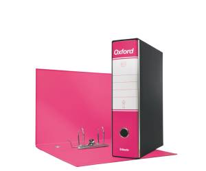 Registratore Oxford G85 - dorso 8 cm - protocollo - 23 x 33 cm - fucsia - conf. 6 pezzi - Esselte - 390785900 - 8004157785904 - DMwebShop