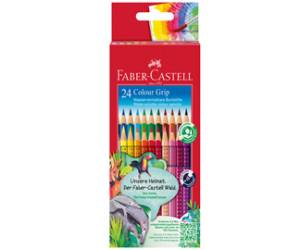 Matite colorate Color Grip - acquerellabili - scatola 24 pezzi - Faber Castell - 112424 - 4005401124245 - DMwebShop