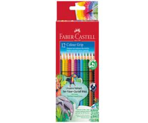 Matite colorate Color Grip acquerellabili Faber Castell scatola 12 pezzi - 16790