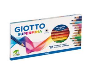 Pastello Supermina mina 3,8 mm colori assortiti astuccio 12 pezzi - 2969
