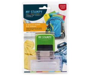 Timbro per tessuti micron Stampy autocomponibile autoinchiostrante 14 x 38 mm - 15099