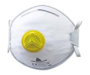 Mascherina filtrante FFP2 - con valvola - monouso - conf. 10 pezzi - Deltaplus - M1200VC - 3295249165055 - DMwebShop