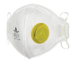 Mascherina filtrante FFP2 - valvola - pieghevole verticalmente - monouso - conf. 10 pezzi - imbustati singolarmente - Deltaplus - M1200VBC - 3295249100018 - DMwebShop