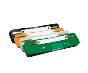 Pressini fermafogli con linguette in metallo - 38 x 150 mm - colori assortiti - conf. 250 pezzi - Lebez - 361-ASS-B - 8007509051405 - DMwebShop