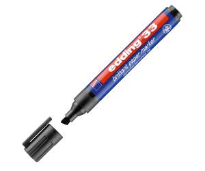 Marcatore 33 a base d'acqua - punta scalpello - 1 - 5 mm - nero - Edding - E-33 001 - 4004764304851 - DMwebShop