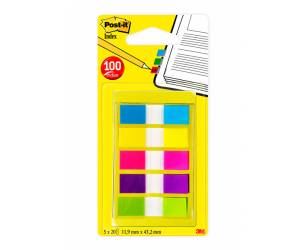 Segnapagina Index Mini - 683-5CBEU - 12 x 43,1 mm - 5 colori vivaci - conf. 100 pezzi - Post-it - 7000101800 - 3134375317085 - DMwebShop