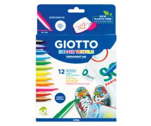 Pennarelli - Decor Textile - per tessuto - astuccio 12 pennarelli - Giotto - 494900 - 8000825495007 - DMwebShop