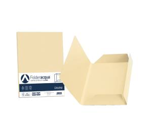 Cartelline 3 lembi Acqua - 200 gr - 24,5 x 34,5 cm - camoscio - conf. 25 pezzi - Favini - A50R434 - 8007057260250 - DMwebShop