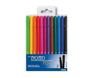 Pennarello fineliner Pen - 0,5 mm - colori assoriti - busta 12 pennarelli - Tratto - 807700 - 8000825005541 - DMwebShop