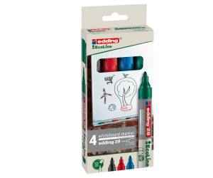 Marcatore per lavagne bianche 28 EcoLine - punta conica - 1,5 - 3 mm - astuccio 4 pezzi - Edding - E-28-4 - 4004764918263 - DMwebShop