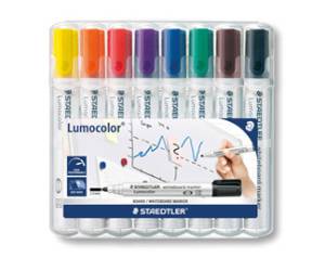 Marcatore cancellabile Lumocolor whiteboard 351 - tratto 2 mm - astuccio 8 pezzi - Staedtler - 351WP8 - 4007817186244 - DMwebShop