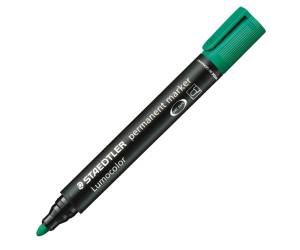 Marcatore Lumocolor Permanent 352 punta tonda tratto 2 mm verde - 15771