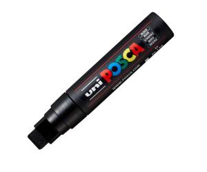Marcatore a base d acqua Uni Posca PC17K punta extra large a scalpello 15 mm nero - 15843