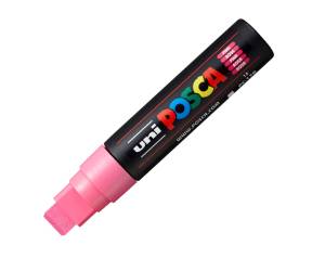 Marcatore a base d acqua Uni Posca PC17K punta extra large a scalpello 15 mm rosa - 15841