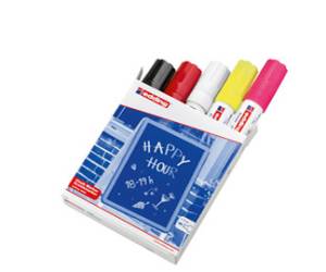 Marcatore a gesso liquido 4090 punta scalpello da 4 a 15 mm colori assortiti - 15703