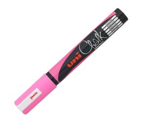 Marcatore a gesso liquido Uni Chalk Marker punta tonda 1,8,2,5 mm rosa fluo - 15723