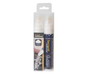 Marcatore a gesso liquido waterproof punta fine 7,00,15,00 mm bianco - 15705