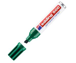 Marcatore permanente 500 punta scalpello da 2 a 7 mm verde - 15789