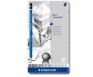 Matita in grafite Mars Lumograph 100,12 gradazioni - 15877