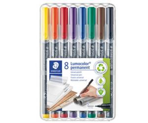 Pennarello Astucci Lumocolor Permanent 313 punta 0,4 mm colori assortiti - 15490