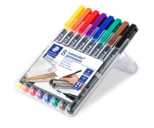 Pennarello Astucci Lumocolor Permanent 317 punta 1 mm 8 colori - 15475