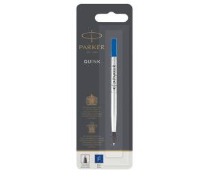 Refill roller Quink standard punta fine metallo blu - 15565