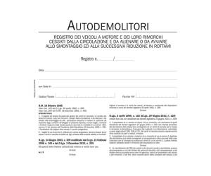 Registro autodemolitori - 200 pagine numerate - Data Ufficio - DU134020000 - 8008842950318 - DMwebShop