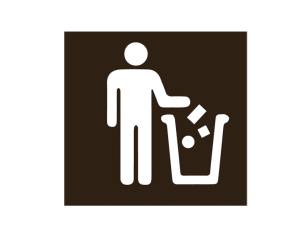 Etichetta adesiva raccolta differenziata con icona GENERICO 120 x 130 mm - 8182