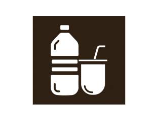 Etichetta adesiva raccolta differenziata con icona PLASTICA 120 x 130 mm - 8151