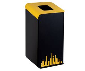 Gettacarte Rubik Evo per raccolta differenziata 80 lt giallo - 8185