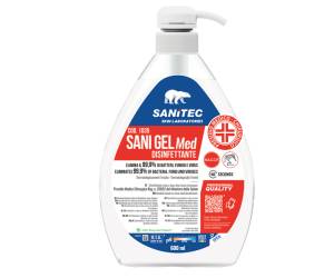 Igienizzante mani Sani Gel Med dispenser 600 ml non profumato - 6054