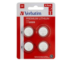 Blister 4 MicroPile a pastiglia CR2025 - litio - 3 V - Verbatim - 49532 - 23942495321 - DMwebShop