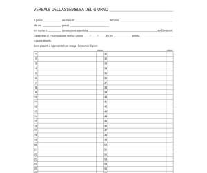 Registro verbali assemblea condominio - 31 x 24,5 cm - 96 fogli - Edipro - E2529 - 8023328252908 - DMwebShop