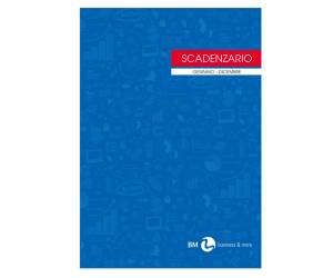 Scadenziario Gennaio-Dicembre uso mano 17 x 24 cm 24 fogli conf. 10 pezzi - 0100129 - 8008234001291 - DMwebShop