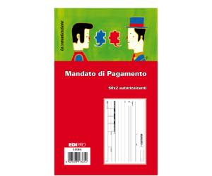 Blocco mandato di pagamento 9,9 x 17 cm 100 fogli E5736A - 15916