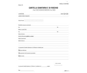 Cartella sanitaria di rischio per lavoratori esposti ad agenti cancerogeni 31 x 24 cm - 15889