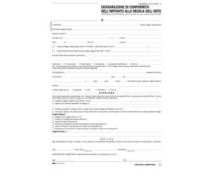 Dichiarazione conformita impianto Snap 5 copie snap 29,7 x 21 cm 100 fogli - 15913