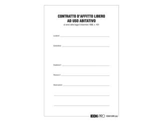 Fascicolo contratto di locazione libero 29,7 x 21 cm - 15920