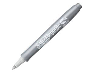 Marcatore Decorite punta tonda 1 mm argento - 21528