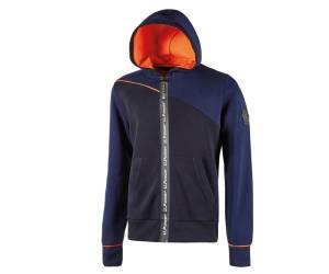 Felpa Jupiter con cappuccio taglia XL blu-arancione - EY212DB-XL - 8033546464205 - DMwebShop
