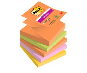 Blocco Post it Super Sticky Z Notes R330-5SS-BOOS - 76 x 76 mm - colori Boost - 90 fogli - conf. 5 pezzi - Post-it - 7100258789 - 4054596924239 - DMwebShop