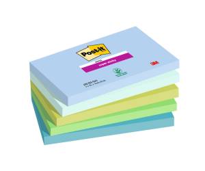 Blocco Post it Super Sticky 655-5SS-OAS - 76 x 127 mm - colori Oasis - 90 fogli - conf. 5 pezzi - Post-it - 7100258790 - 4054596924376 - DMwebShop