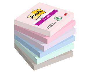 Blocco Post it Super Sticky 654-6SS-SOUL - 76 x 76 mm - colori Soulful - 90 fogli - conf. 6 pezzi - Post-it - 7100259204 - 4054596925953 - DMwebShop