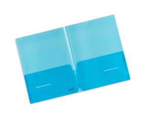 Cartellina doppia tasca Plastidea - PP - blu - conf. 5 pezzi - Iternet - 7010BL - 8028422770105 - DMwebShop