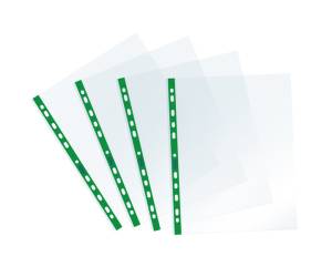 Buste forate Sprint con banda liscia - 22 x 30 cm - verde - conf. 25 pezzi - Favorit - 400159689 - 8006779044445 - DMwebShop