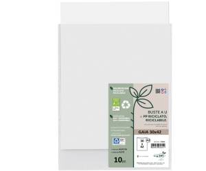 Buste forate a U Gaia - PP riciclato - buccia - 30 x 42 cm - conf. 10 pezzi - Sei Rota - 723042 - 8004972030319 - DMwebShop