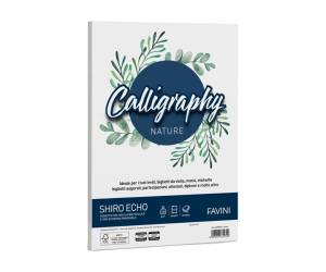 Carta Calligraphy Nature Shiro Eco - A4 - 120 gr - gesso - conf. 50 fogli - Favini - A690904 - 8007057615722 - DMwebShop