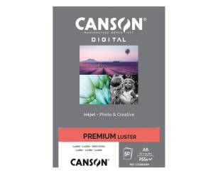 Carta Inkjet Premium - 10 x 15 cm - 255 gr - 50 fogli - lucida - Canson - C33300S009 - 3148950065735 - DMwebShop