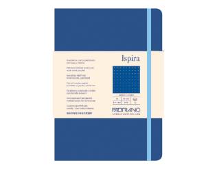 Taccuino Ispira - con elastico - copertina rigida - A5 - 96 fogli - puntinato - blu royal - Fabriano - 19714812 - DMwebShop